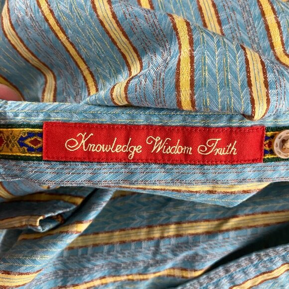 Robert Graham Shirt Mens XL Button Front Striped Multicolored‎ Cotton TP-2730 - Picture 6 of 10